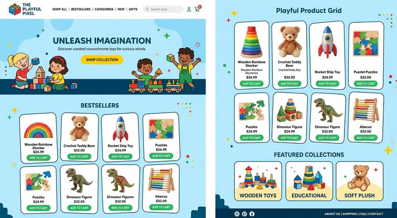 Kids toys concept store