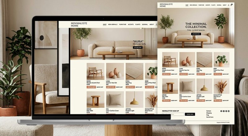 Home decor boutique concept store