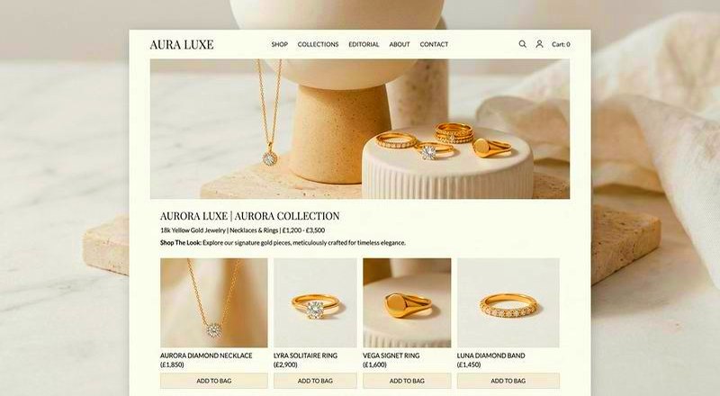 Jewelry luxury concept store